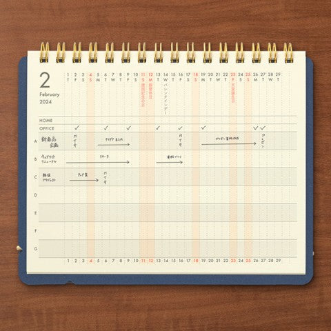 2024 Plus Stand B6 Diary | Midori (Japan)