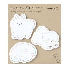 Load image into Gallery viewer, Puffy Dogs Sticky Notes Set | Midori (Japan)
