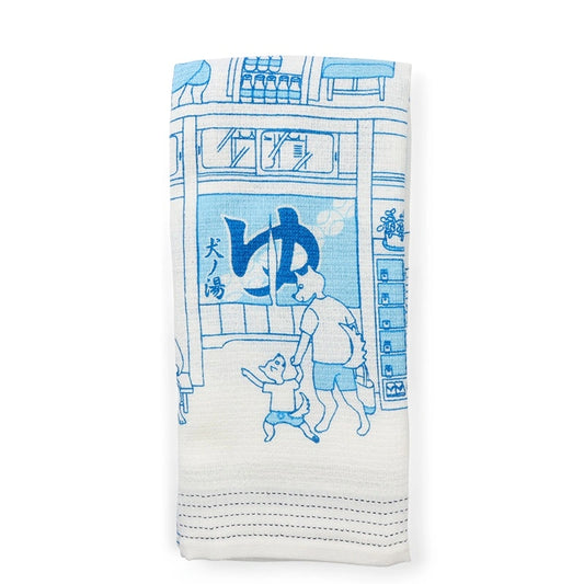 Tea Towel – Onsen Dogs | Kontex(Japan)