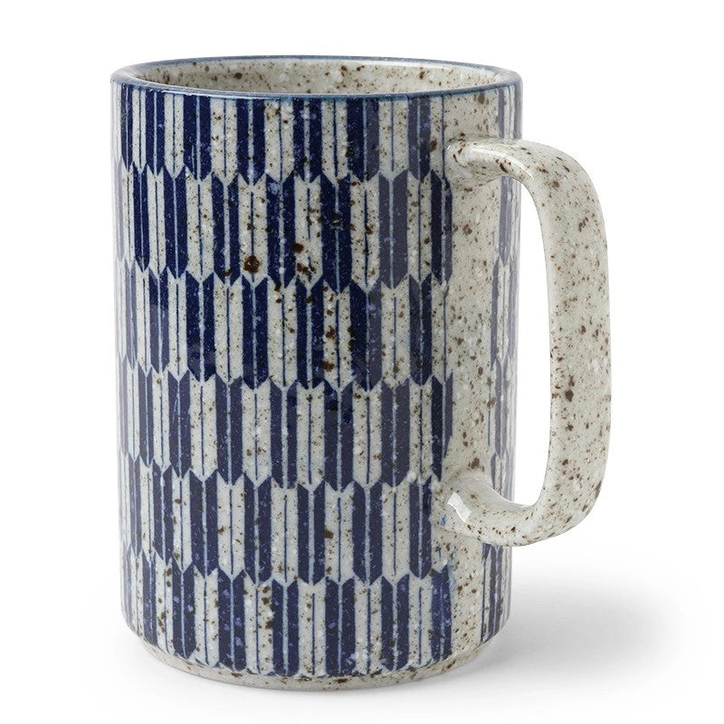 Blue Yagasuri Mug