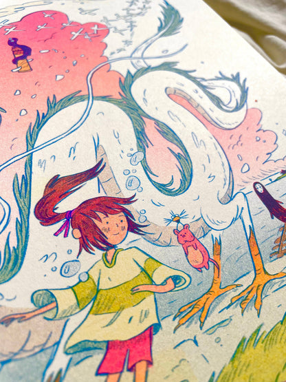The Bathhouse Spirits Risogrpah Print | Natalie Andrewson (CA)