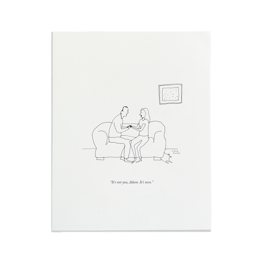 It's Not You, It's Men Letterpress Print | Liana Finck (NY)