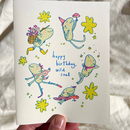 Wild Soul Risograph Birthday Card | Natalie Andrewson (CA)