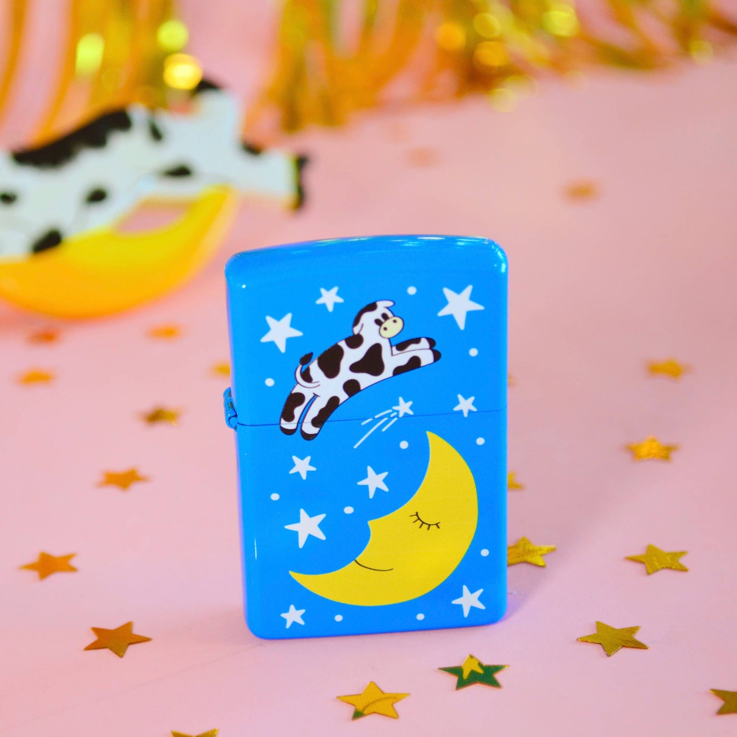 Cow Over The Moon Refillable Lighter | The Peach Fuzz (CA)