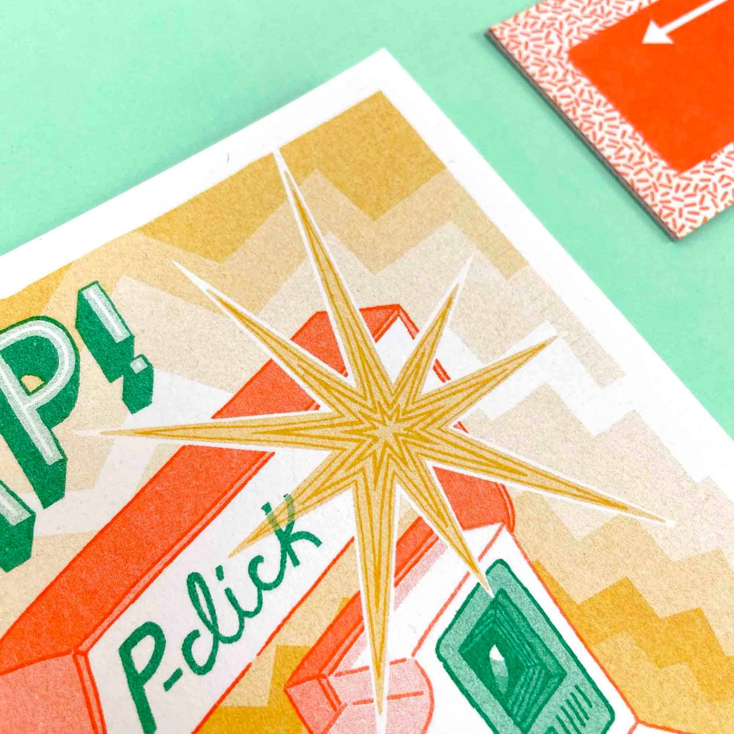 A5 Snap! Polaroid Camera Risograph Print | Jacqueline Colley (UK)