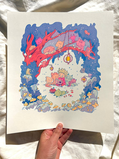Bedtime Story Risogrpah Print (Large) | Natalie Andrewson (CA)