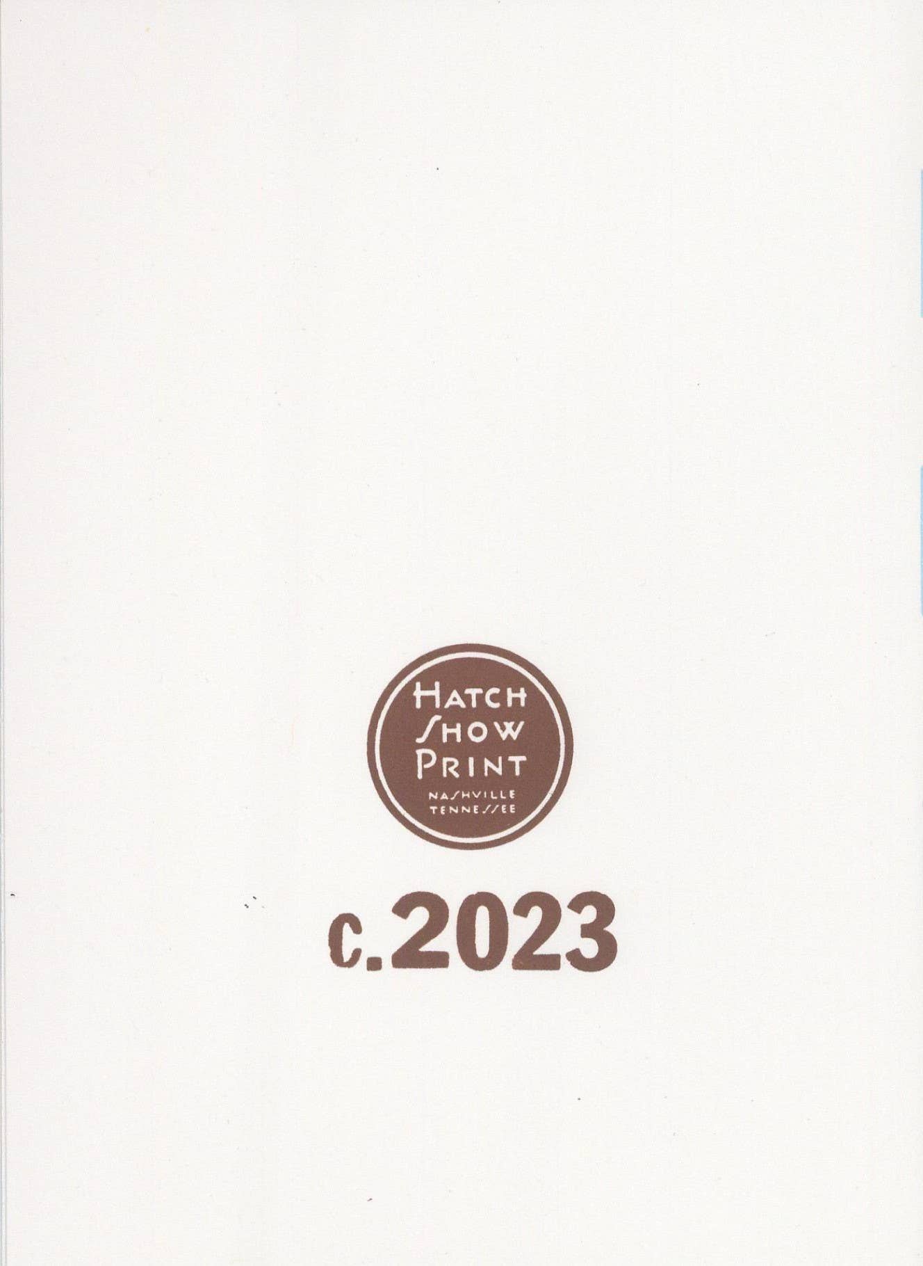 Thanks Partner Letterpress Card | Hatch Show Print (TN)