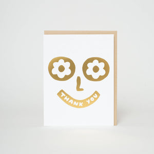 Thank You Silly Face Letterpress Card | Suzy Ultman