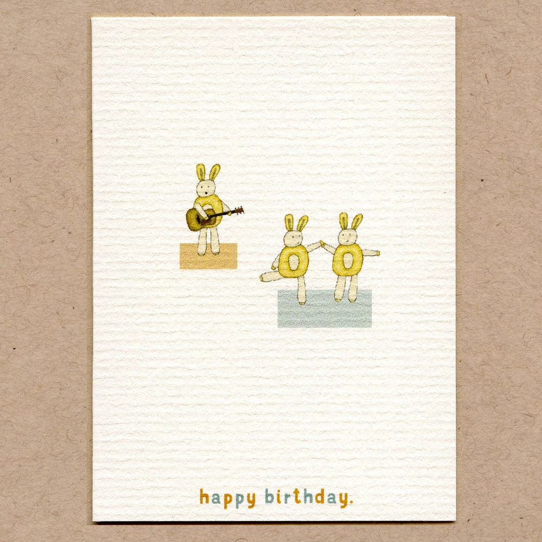Happy Birthday Greeting Card | Bunnies |  Beth Mueller (VT)