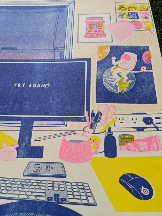 6am Club Risograph Print | Christina Hu (CA)