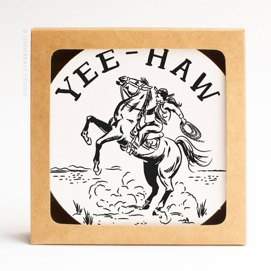 Yeehaw Cowgirl Coaster Set | Onderkast Studio (TX)