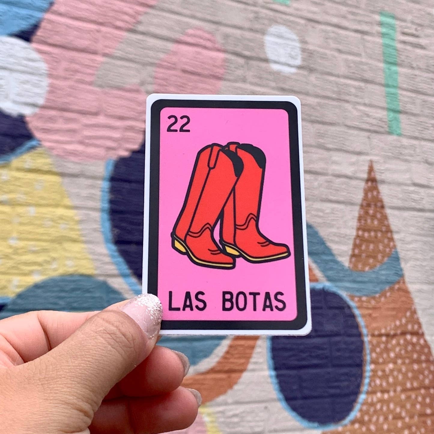 LAS BOTAS Lotería Card Vinyl Sticker | Kalaka Tx