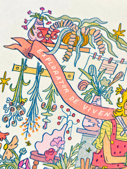 The Florist: Explorer of Living Wonders Risograph Print | Natalie Andrewson (CA)