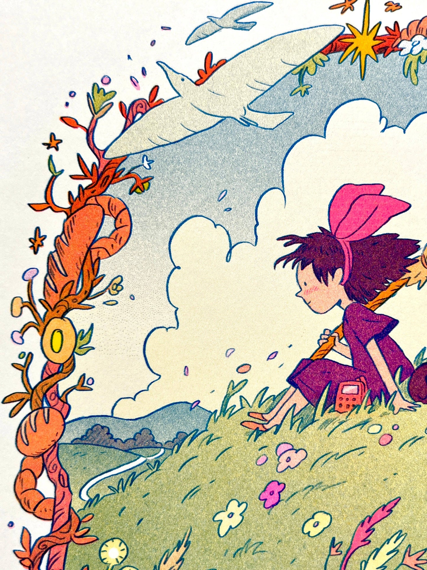 Kiki's Delivery Service Risograph Print | Natalie Andrewson (CA)