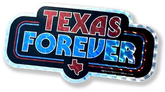 Texas Forever Prismatic Sticker | Bryan Spear Studio (TX)
