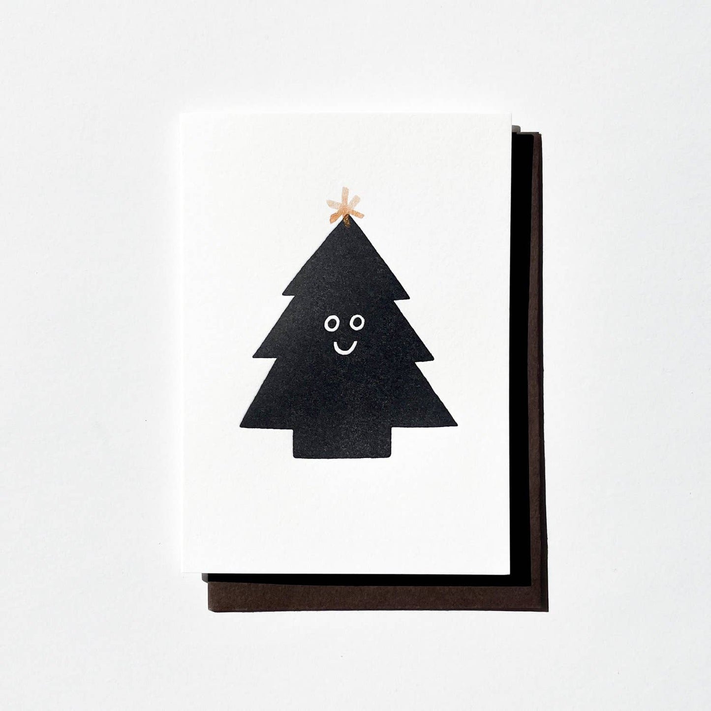 Holiday Black Tree Letterpress Holiday Card | Oitama (CA)