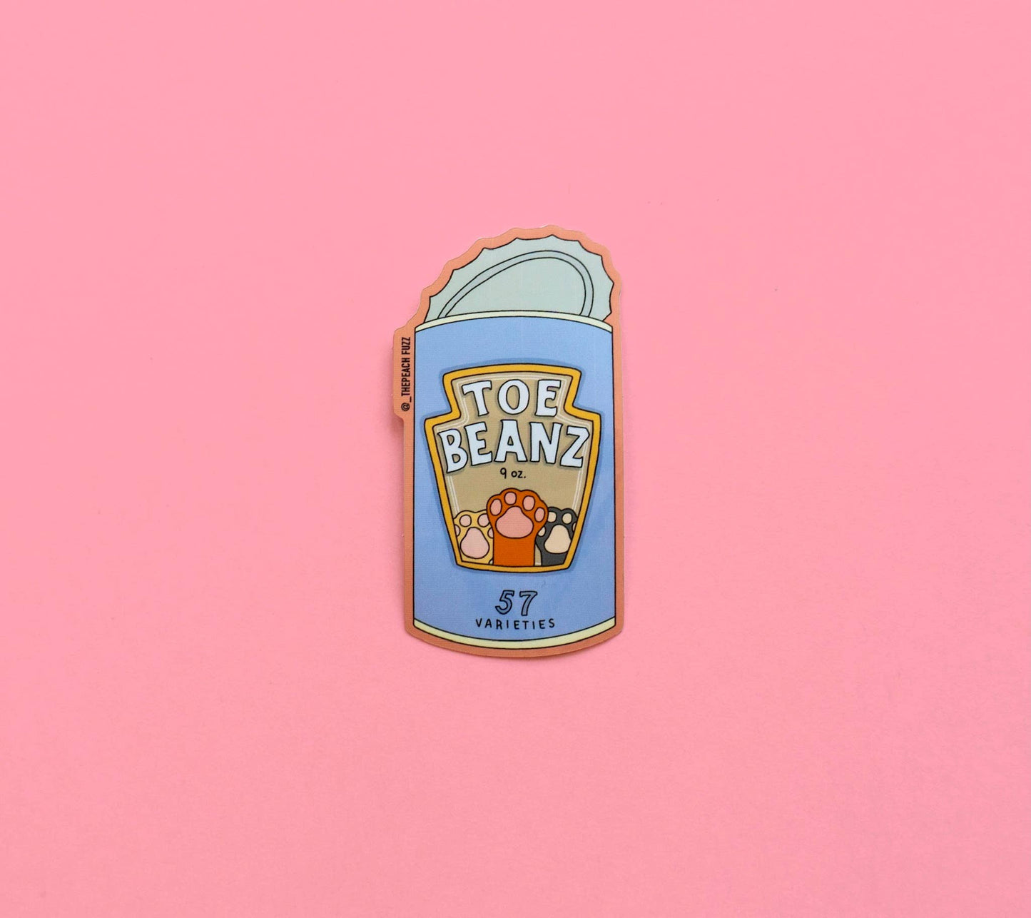 Toe Beans Sticker | The Peach Fuzz (CA)