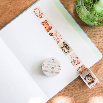 Tabby Cats stamp washi tape by Thousand Skies, alternate view 7