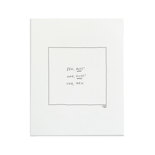 Load image into Gallery viewer, Ewww Boys Letterpress Print | Liana Finck (NY)
