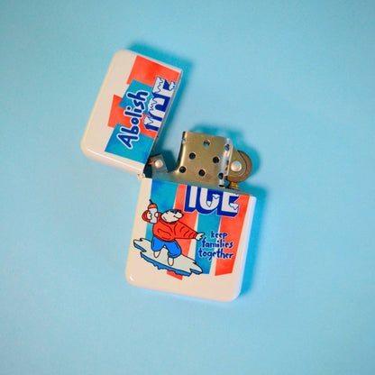 Abolish ICE Refillable Lighter | The Peach Fuzz (CA)