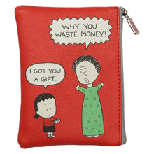 Load image into Gallery viewer, Why You Waste Money coin bag | Angry Little Girls (CA)
