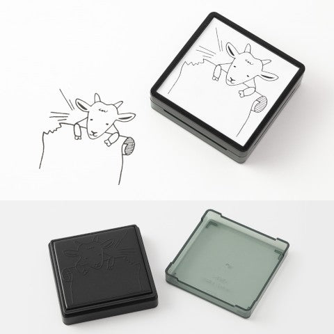 Paintable Goat Stamp | Midori (Japan)