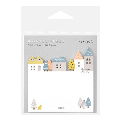 Town Die-cut Sticky Notes | Midori (Japan)