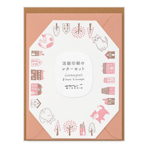 Letterpress Letter Set | Midori (Japan)