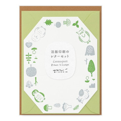 Letterpress Letter Set | Midori (Japan)