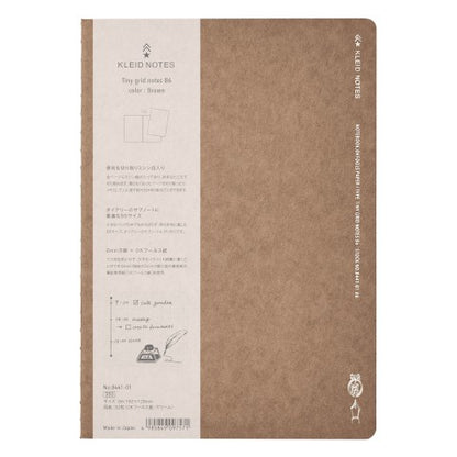 Tiny Grid B6 Notebook | Kleid (Japan)