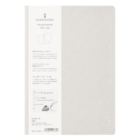 Tiny Grid B6 Notebook | Kleid (Japan)