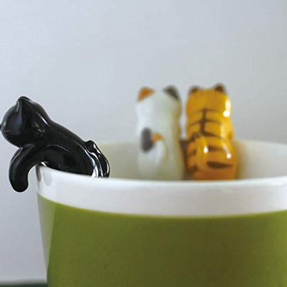 Climbing Cat Mug Spoon | Calico | Decole (Japan)