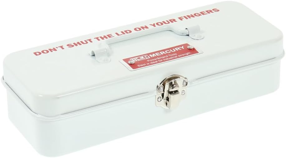 Tinplate Small Tool Box Case Snap Closure  | Mercury (Japan)