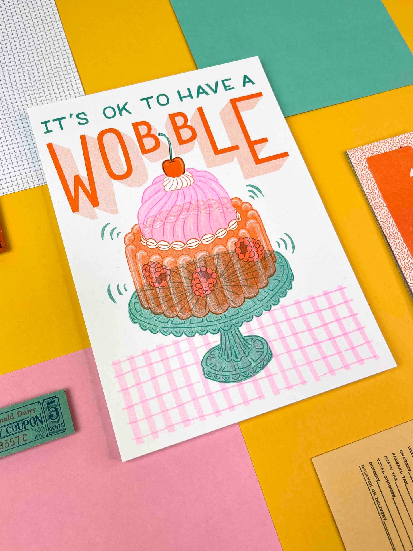 A5 Jelly Risograph Print | Jacqueline Colley (UK)