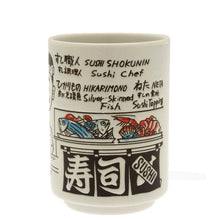 Load image into Gallery viewer, Itamae Sushi Talk Ceramic Teacup (Japan)
