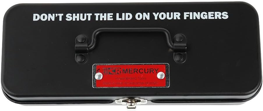 Tinplate Small Tool Box Case Snap Closure  | Mercury (Japan)