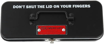 Tinplate Small Tool Box Case Snap Closure  | Mercury (Japan)