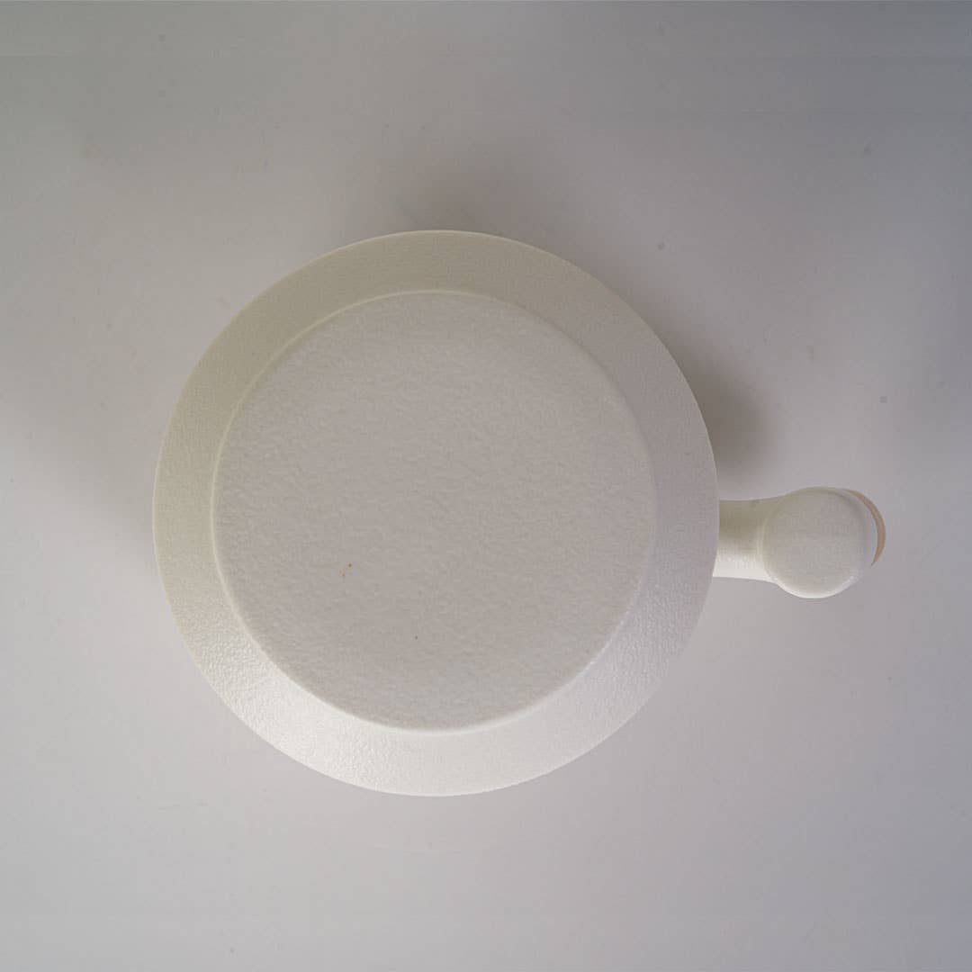 15oz Porcelain Tea Mug with Lid and Infuser | White