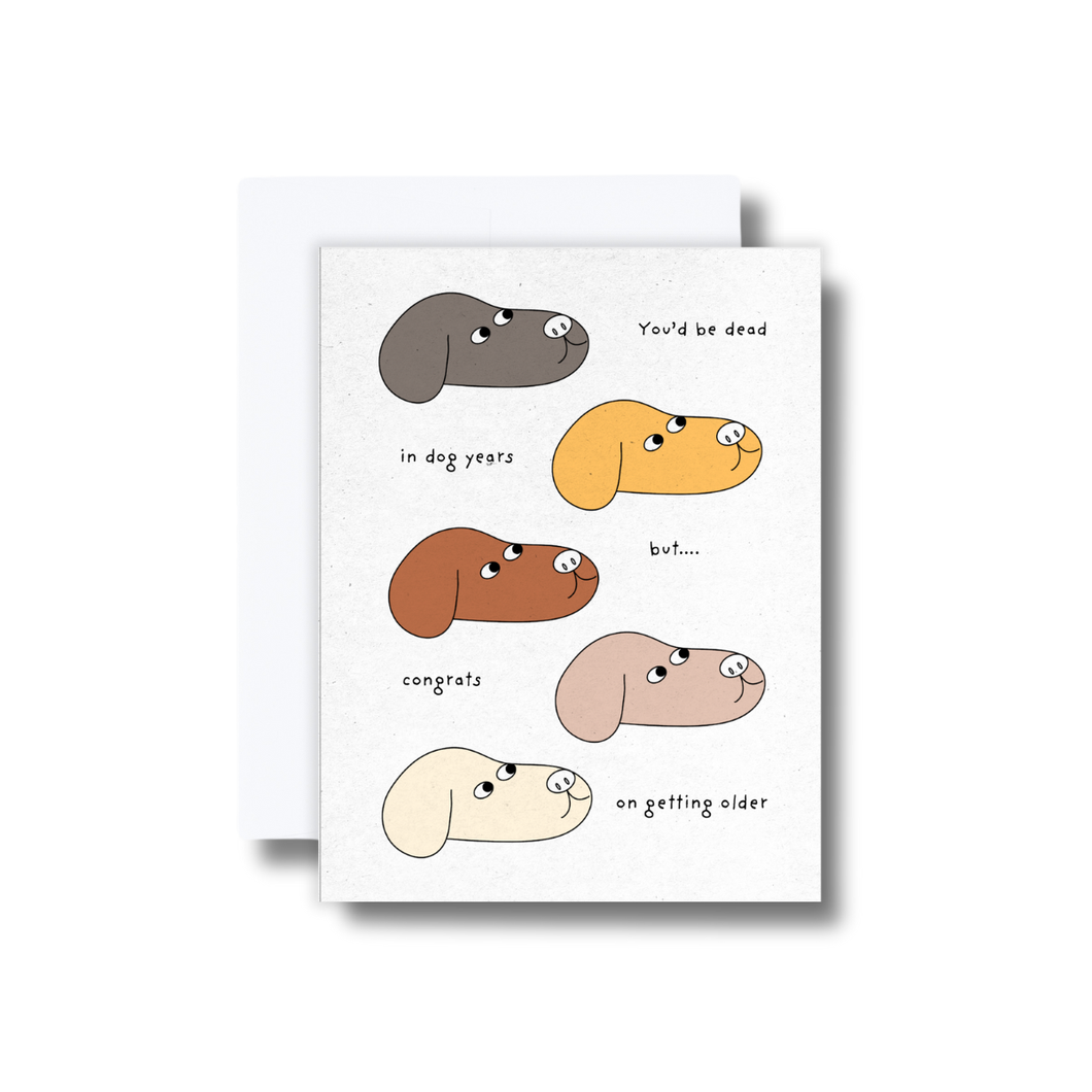 Dog Years Birthday Card | SimplyMKO (TX)