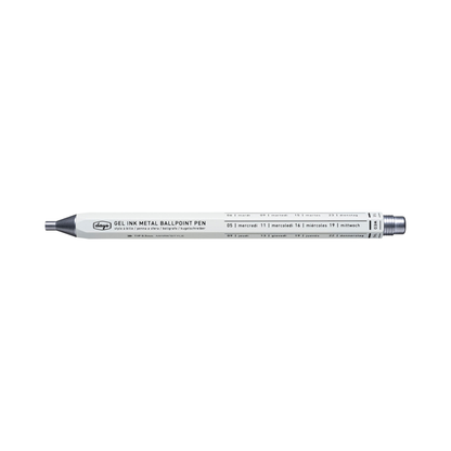 Gel Metal Ballpoint Pen | White |  Mark's Inc (Japan)