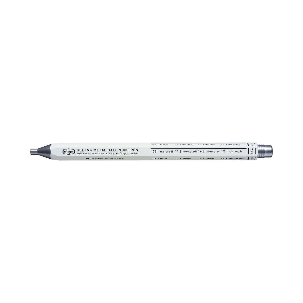 Gel Metal Ballpoint Pen | White |  Mark's Inc (Japan)