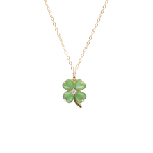Load image into Gallery viewer, Lucky Four Leaf Clover Necklace | Mineral and Matter (UT)
