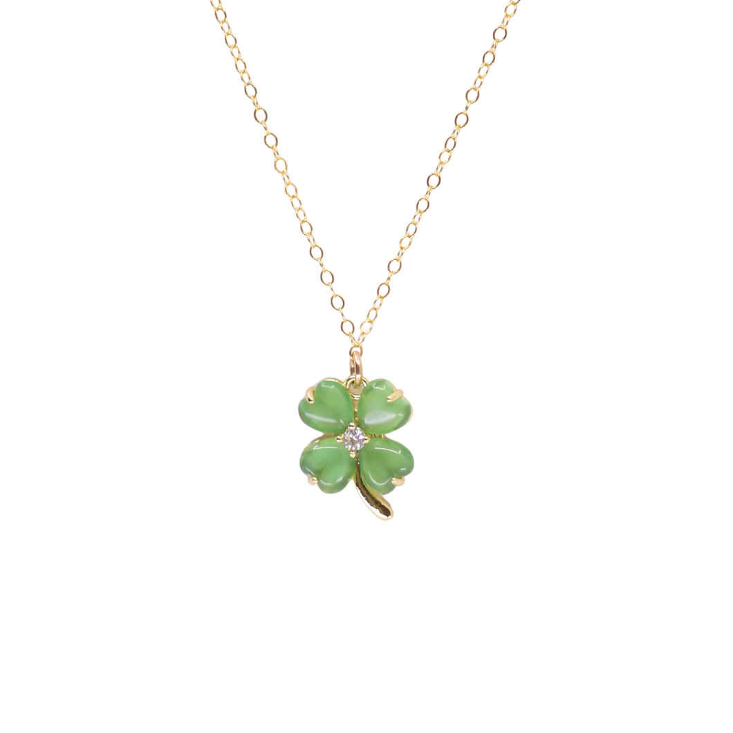 Lucky Four Leaf Clover Necklace | Mineral and Matter (UT)
