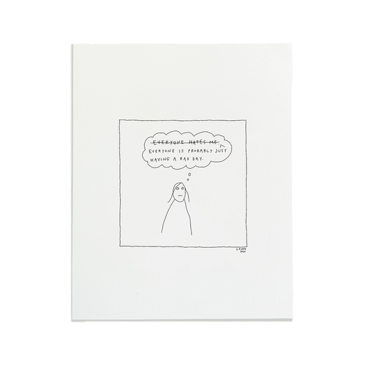 BAD DAY Letterpress Print | Liana Finck (NY)