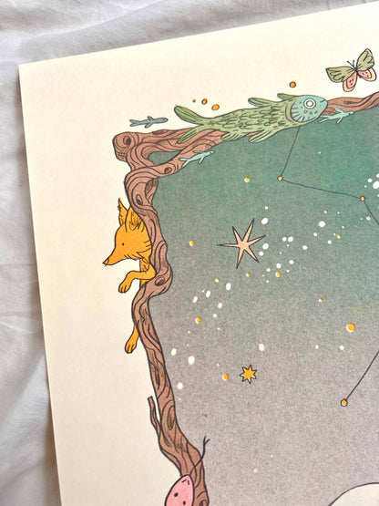 The Cosmos ~ Carl Sagan Quote Riso Print | Natalie Andrewson (CA)