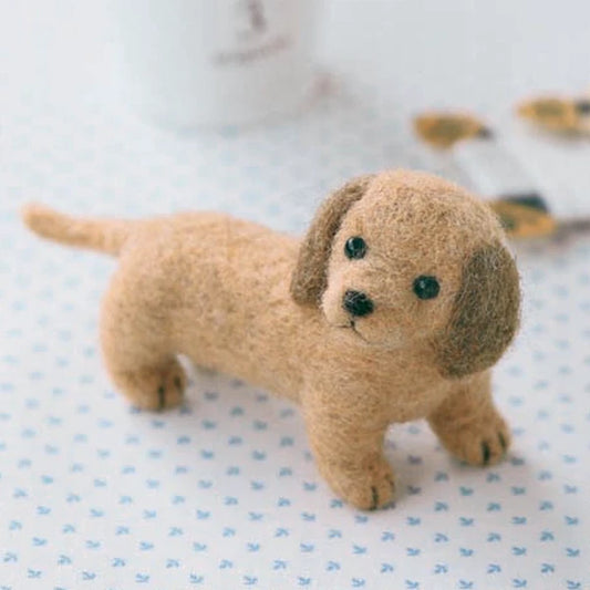 Needle Felting Kit | Baby Dachshund | Hamanaka (Japan)