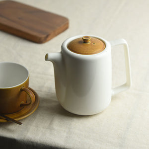 Mino Ware Tea Pot | Brown Top | Yamani (Japan)