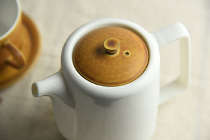 Mino Ware Tea Pot | Brown Top | Yamani (Japan)