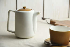 Mino Ware Tea Pot | Brown Top | Yamani (Japan)