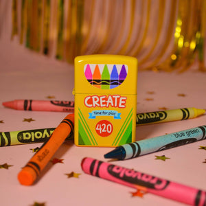 Crayon Refillable Lighter | The Peach Fuzz (CA)